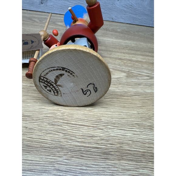 Vtg Holzkunst Christian Ulbricht Fisherman 8.25” Wood German Nutcracker - Picture 12 of 12